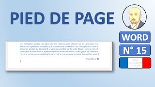 Word 15  Comment faire un Entête et pied de page [upl. by Niac]