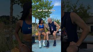 Girlfriend try rap god 300 😳😂😂 [upl. by Jakie]