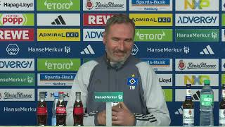 HSV Pressekonferenz vor dem Spiel gegen Karlsruher SC [upl. by Raynold]