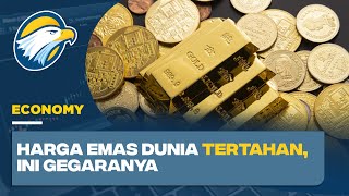 Harga Emas Dunia Tertahan Ini Gegaranya [upl. by Yesor]