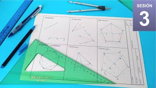 Mediatriz y bisectriz  construcción de polígonos regulares [upl. by Gariepy]
