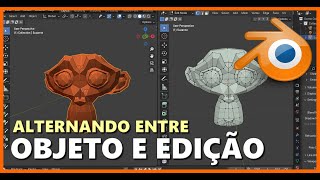 ALTERNANDO MODOS ENTRE OBJETO E EDIÇÃO NO BLENDER 3D [upl. by Rivers]