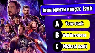 Marvel Bilgini Test Et Filmler Bilgi Yarışması Marvel Özel [upl. by Nitsur]