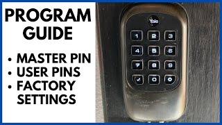 How to program and set the master pin on a Yale Keyless Lock [upl. by Schaefer]