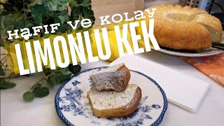 Kakaolu kekten sıkıldıysanız kolay hafif lezzetli bir tarif Limonlu kek🍋 recipe pratiktarifler [upl. by Guinn]