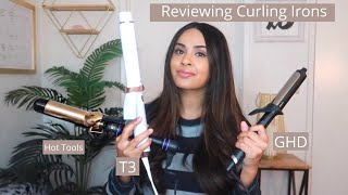 COMPARING CURLING IRONS T3 l GHD l Hot Tools [upl. by Aicirtac364]