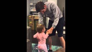 Baby Girl asks Daddy to dance like Beaty and the Beast  Tale as Old as Time [upl. by Onailil]