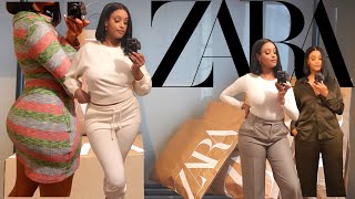 HUGE ZARA HAUL  NEW IN 2021  16 ITEMS  MATCHING SETS  TALL GIRLS [upl. by Matt]