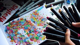 Are these Cheap Markers Better than Copics [upl. by Ahsied127]