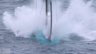 😲 AC40 nosediveAmericas Cup 🥽 [upl. by Slemmer]