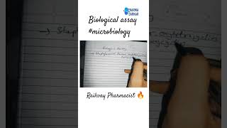 Biological Assaymicrobiologypharmasarkar railwaypharmacist microbiology shortsviral [upl. by Svensen176]