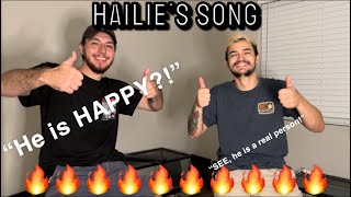 FIRST EVER REACTION  HAILIES SONG  EMINEM  “He is actually happy” [upl. by Ellednahc552]