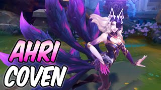 COVEN AHRI MID FULL AP GAMEPLAY  AHRI ASU REWORK VISUAL UPGRADE  League of Legends [upl. by Lemmuela]