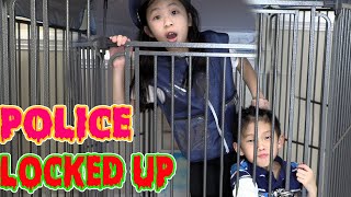 Pretend Play Police Officer Locked Up in New Jail [upl. by Ennairam]