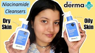 New DERMA CO Niacinamide Cleansers Review amp Demo  Dry Skin amp Oily Skin Cleansers [upl. by Dumah]