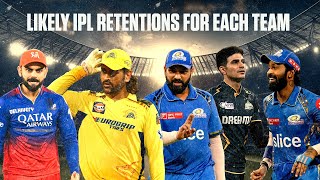 IPL2025Auction Which players are the teams likely to retain [upl. by Tarazi]