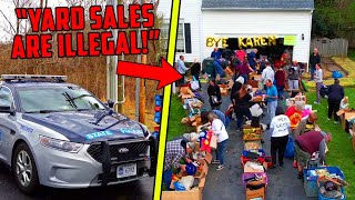 Neighbor Calls Police Over Yard Sales So We Had a MASSIVE YARD SALE PARTY To Make Her SUPER MAD [upl. by Siradal750]