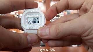 Casio BabyG BGD5607ER manual 3290 to set time [upl. by Mcmillan664]