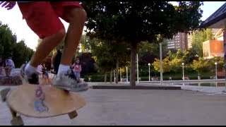 Longboard Tutorial  No Comply Grab Flip  Fran [upl. by Yesllek]