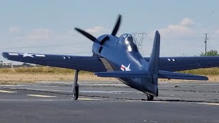 GIANT SCALE F8F BEARCAT AEROBATIC DEMODLE 222 [upl. by Ahset]