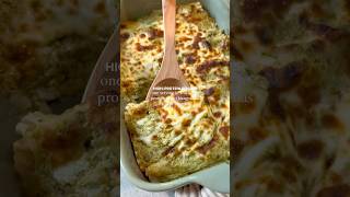 Highprotein pesto lasagna Recipe in description highprotein mealprep [upl. by Ahsilef]