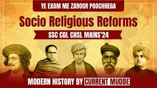 Socio Religious Reform Movements  Indian Modern History  SSC ssc sscgk [upl. by Marchese711]