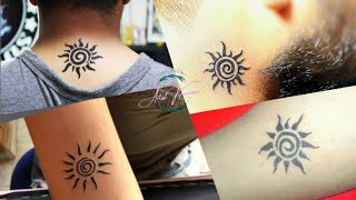 Sun🌞tattoo designs  Neck tattoo for girls  Neck tattoo designs [upl. by Rhoades]