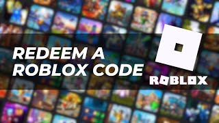 How To Redeem a Roblox Code [upl. by Kubetz]