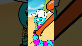 Hahaha Meme Mukbang Ice Cream Fail Worm Caterpillar funny memes animation [upl. by Norven]