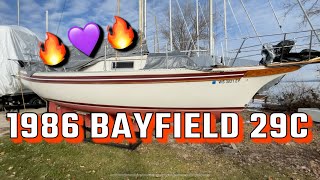 My New Bluewater Boat 1986 Bayfield 29C Tour [upl. by Sugirdor475]