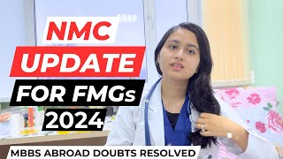 NMC Updates For FMGs  MBBS Abroad  MBBS in Russia [upl. by Yorker]