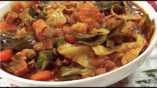 Hearty Cabbage Recipe  HOW TO MAKE CABBAGE SOUP RECIPE EASY [upl. by Norward]