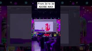 From 2d To 3d On Adobe Max animation ai animationtools [upl. by Einra]