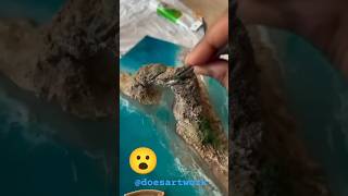 Craft a Beach Scene Resin Art Sea⛱️ Masterpiece from doesartworkInstagram 🔝quotshorts artdiy [upl. by Raines]