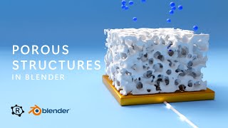 Porous material structures in Blender [upl. by Idolla]