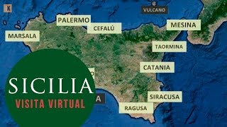 Sicilia  Visita virtual desde el aire [upl. by Kunin]