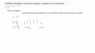 48 Efecto Doppler Fuente en reposo receptor en movimiento [upl. by Stillmann]