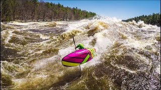 Big Wave Kayaking 2018 Stakeout Moments [upl. by Nylevol]