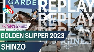 Shinzo wins the 2023 Golden Slipper at Rosehill [upl. by Iinde]