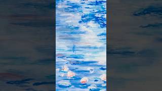 monet waterlillies nymphéas mindfulpainting lightart colour meditativeartwork oilpastel [upl. by Cordi]