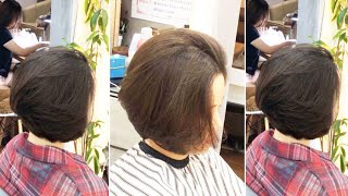 Beautiful Layered Bob Haircut with Graduation Full Tutorial With Best Hair Cutting Techniques [upl. by Agnes658]