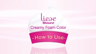 Kao SG Liese Blaune Creamy Foam Color How to use [upl. by Nyladnek73]