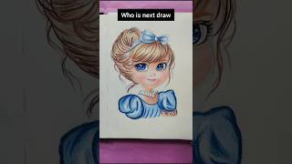 DISNEY PRINCESS Cinderella DRAWING in My Sketchbook 🎨 [upl. by Annair]