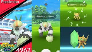 New Debut Passimian in Pokemon Go and Evolve Mega Sableye [upl. by Eiluj]