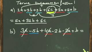 Terme Zusammenfassen 1 Teil [upl. by Hazem460]