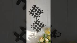 DIY wall hanging with ice cream sticks diy craft homedecor wallhangingideas viral shorts [upl. by Eugen582]