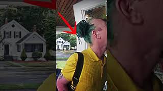 HalfColored Hair Man Tries to Break In 😱 doorbellcamera [upl. by Noerb]