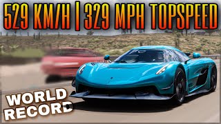 Forza Horizon 5  NEW 520 kmh Topspeed Record  Fastest Cars in the Game [upl. by Chubb]