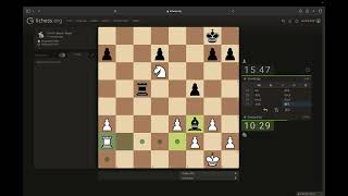 Chess Game 374  Englund Gambit Declined Reverse French [upl. by Milla471]