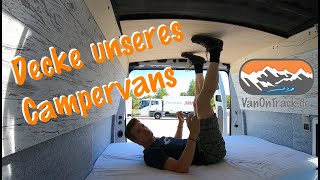 Alleine die Decke anbringen 😱  Fehler passieren 😤  DIY Campervan  Konzentration lässt nach [upl. by Rojas]